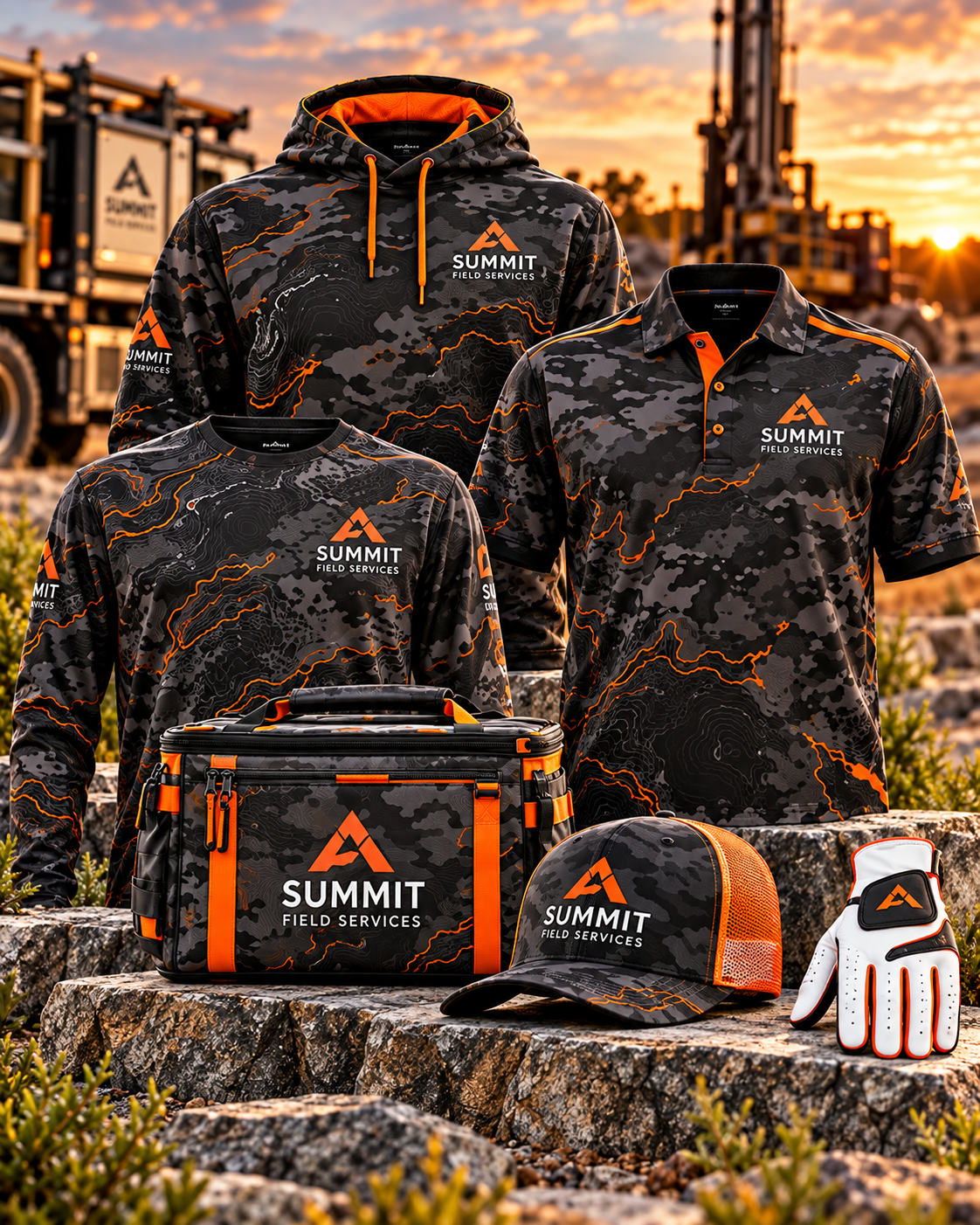 Custom branded collection created for Summit Field Services