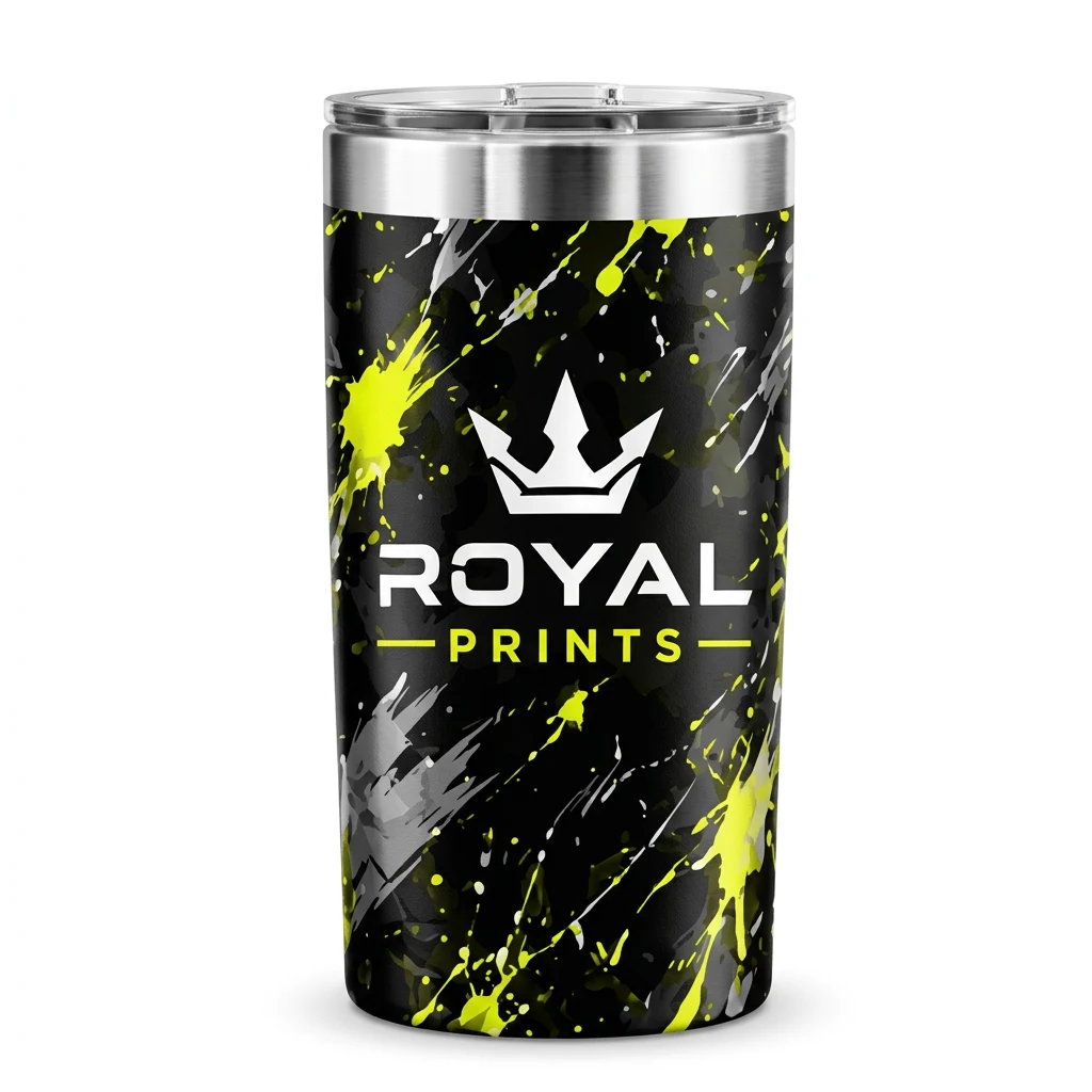 Large Printed Tumbler